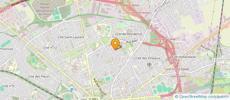 localisation de l'entreprise MONSIEUR FREDERIC MARENCIC  LENS