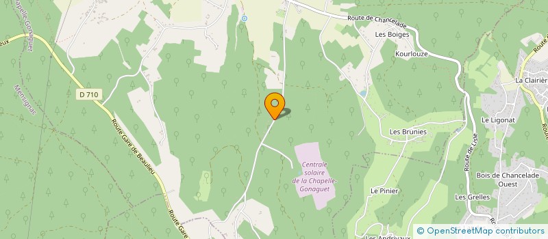 localisation de l'entreprise MONSIEUR FREDERIC MARIE  LA CHAPELLE-GONAGUET