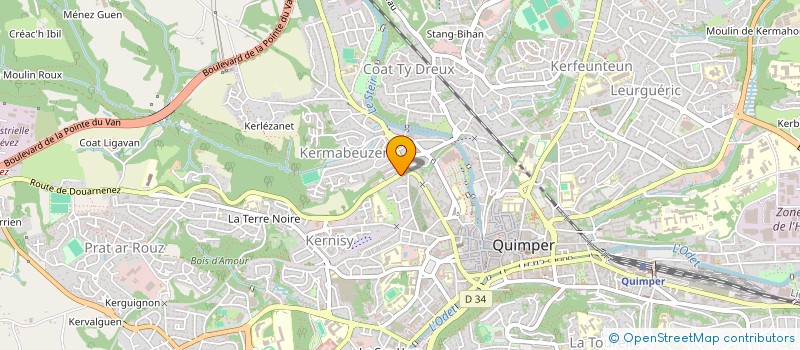 localisation de l'entreprise MONSIEUR FREDERIC MARIE JOSEPH à QUIMPER