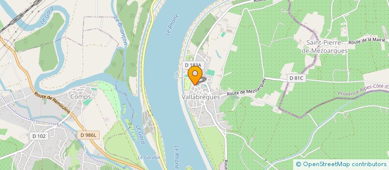 localisation de l'entreprise MONSIEUR FREDERIC MARIN  VALLABREGUES