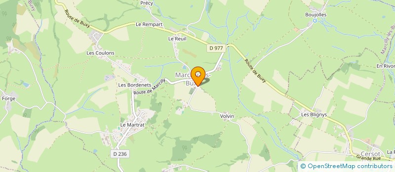 localisation de l'entreprise MONSIEUR FREDERIC MARLOT  MARCILLY-LES-BUXY