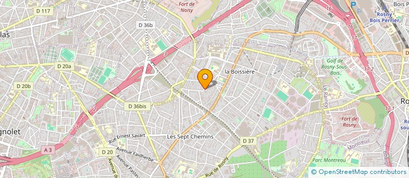 localisation de l'entreprise MONSIEUR FREDERIC MARMORET à MONTREUIL