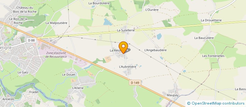 localisation de l'entreprise MONSIEUR FREDERIC MARSAC  GETIGNE