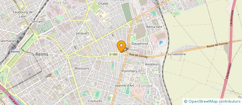 localisation de l'entreprise MONSIEUR FREDERIC MARTEL  REIMS