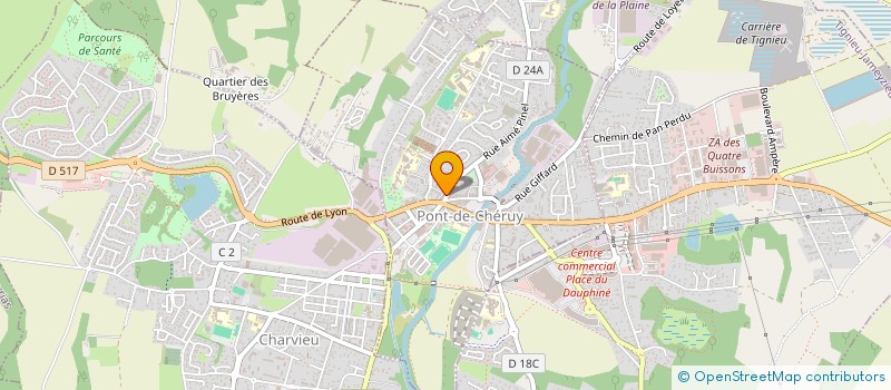 localisation de l'entreprise MONSIEUR FREDERIC MARTI  PONT-DE-CHERUY