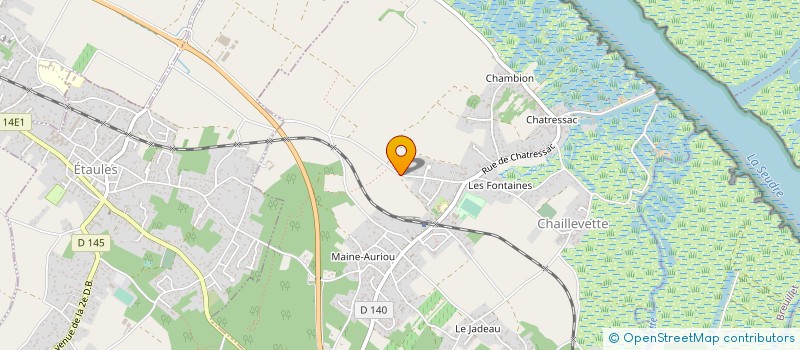 localisation de l'entreprise MONSIEUR FREDERIC MARTIAL  CHAILLEVETTE