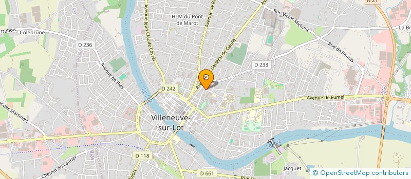 localisation de l'entreprise MONSIEUR FREDERIC MARTIN  VILLENEUVE-SUR-LOT