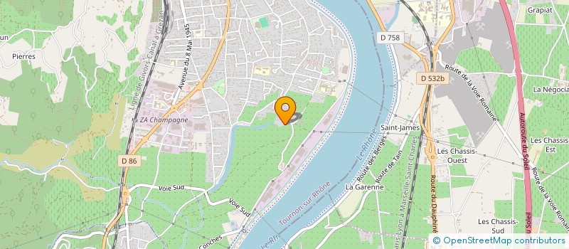 localisation de l'entreprise MONSIEUR FREDERIC MARTIN à TOURNON-SUR-RHONE