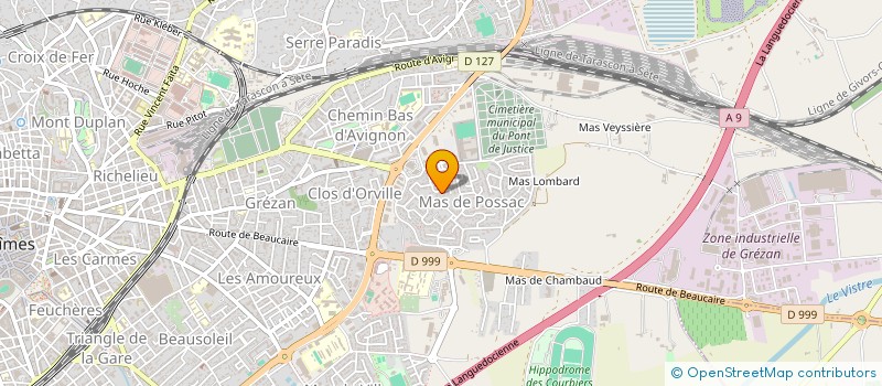 localisation de l'entreprise MONSIEUR FREDERIC MARTIN  NIMES