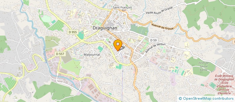 localisation de l'entreprise MONSIEUR FREDERIC MARTIN à DRAGUIGNAN