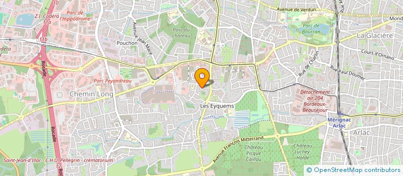 localisation de l'entreprise MONSIEUR FREDERIC MARTIN à MERIGNAC