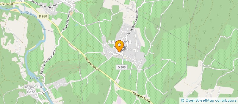 localisation de l'entreprise MONSIEUR FREDERIC MARTIN à SAINT-MICHEL-D'EUZET