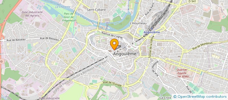 localisation de l'entreprise MONSIEUR FREDERIC MARTIN à ANGOULEME