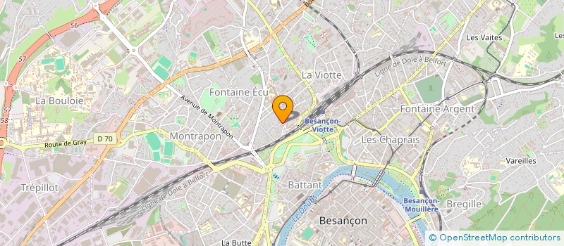 localisation de l'entreprise MONSIEUR FREDERIC MARTIN  BESANCON