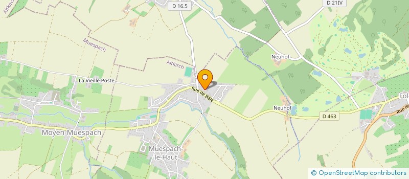 localisation de l'entreprise MONSIEUR FREDERIC MARTIN  WALDIGHOFEN