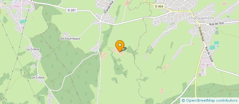 localisation de l'entreprise MONSIEUR FREDERIC MARTIN  LES ECORCES