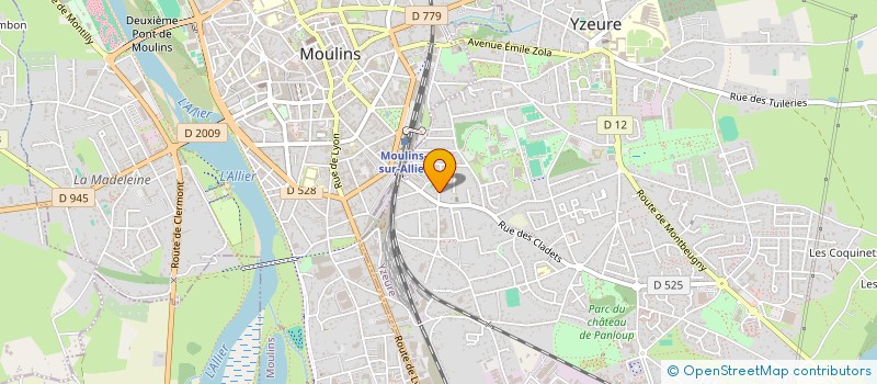 localisation de l'entreprise MONSIEUR FREDERIC MARTIN à YZEURE