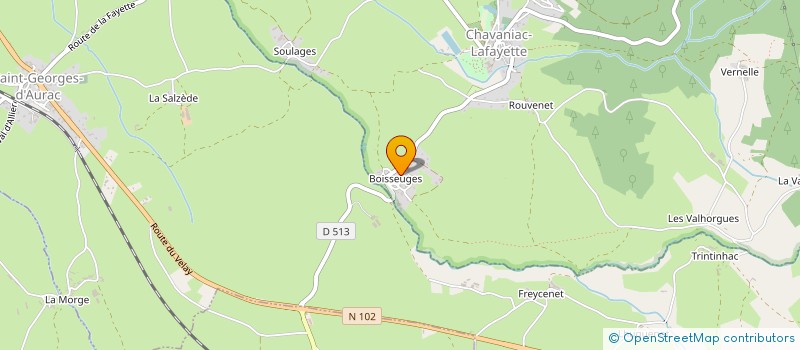 localisation de l'entreprise MONSIEUR FREDERIC MARTIN  CHAVANIAC-LAFAYETTE