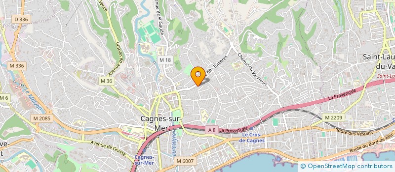 localisation de l'entreprise MONSIEUR FREDERIC MARTIN à CAGNES-SUR-MER
