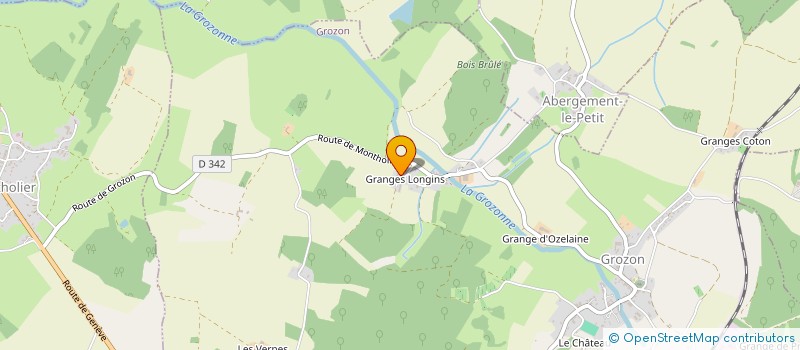 localisation de l'entreprise MONSIEUR FREDERIC MARTIN  GROZON