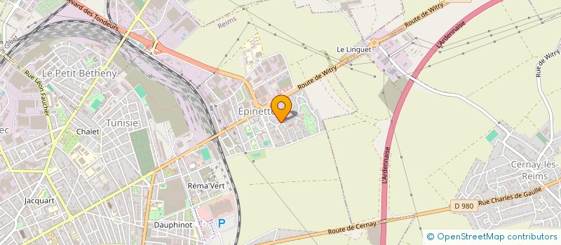 localisation de l'entreprise MONSIEUR FREDERIC MARTIN  REIMS