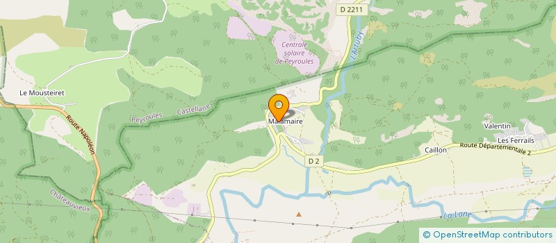 localisation de l'entreprise MONSIEUR FREDERIC MARTINA  VALDEROURE