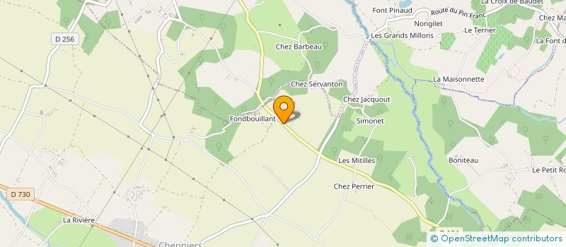 localisation de l'entreprise MONSIEUR FREDERIC MARTINAUD  CHEPNIERS