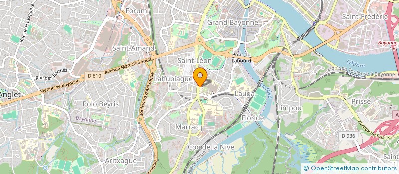localisation de l'entreprise MONSIEUR FREDERIC MARTINEAU à BAYONNE