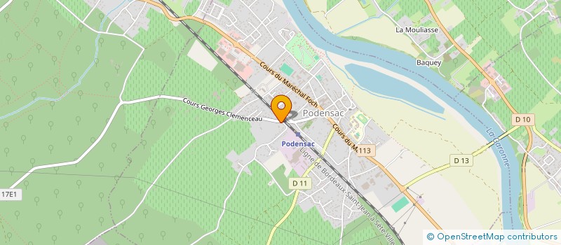 localisation de l'entreprise MONSIEUR FREDERIC MARTINEZ  PODENSAC