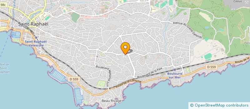 localisation de l'entreprise MONSIEUR FREDERIC MARTINS  SAINT-RAPHAEL