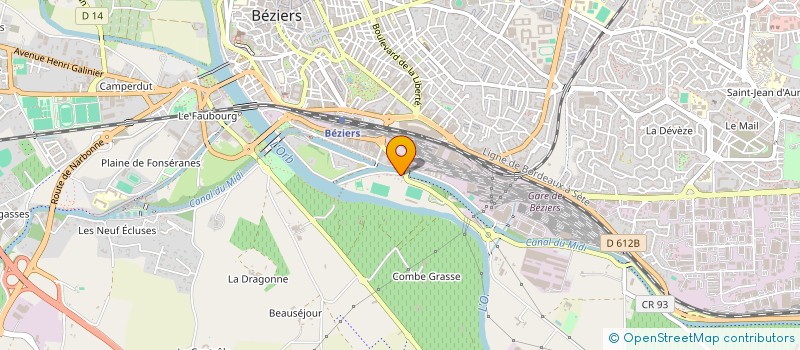 localisation de l'entreprise MONSIEUR FREDERIC MARTRAT  BEZIERS