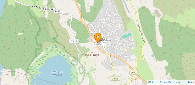 localisation de l'entreprise MONSIEUR FREDERIC MARTY  SAINT-MITRE-LES-REMPARTS