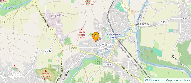 localisation de l'entreprise MONSIEUR FREDERIC MARUT  LES MARTRES-DE-VEYRE