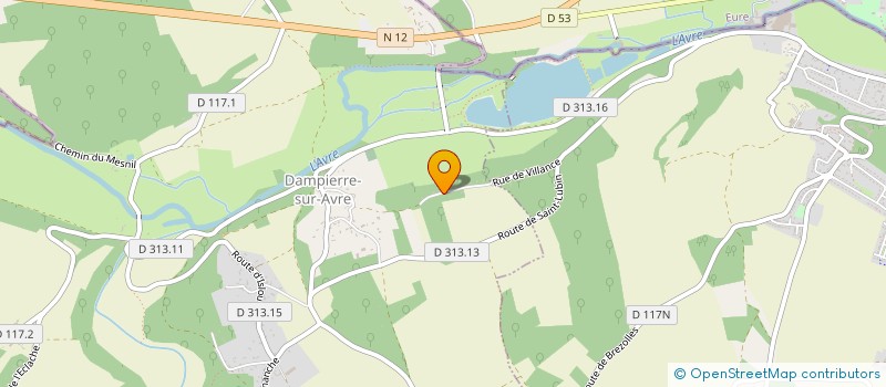localisation de l'entreprise MONSIEUR FREDERIC MARVIN à DAMPIERRE-SUR-AVRE