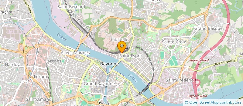 localisation de l'entreprise MONSIEUR FREDERIC MASSABEAU à BAYONNE