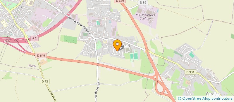 localisation de l'entreprise MONSIEUR FREDERIC MASSE  SAULTAIN