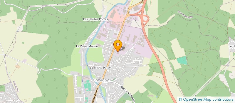 localisation de l'entreprise MONSIEUR FREDERIC MASSELIN à GRAVIGNY