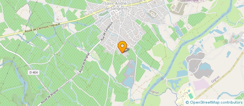 localisation de l'entreprise MONSIEUR FREDERIC MASSON  SAINT-ANDRE-DE-SANGONIS