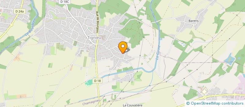 localisation de l'entreprise MONSIEUR FREDERIC MASSON  TIGNIEU-JAMEYZIEU