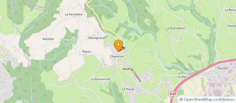 localisation de l'entreprise MONSIEUR FREDERIC MATHEVET à SAINT-CHAMOND