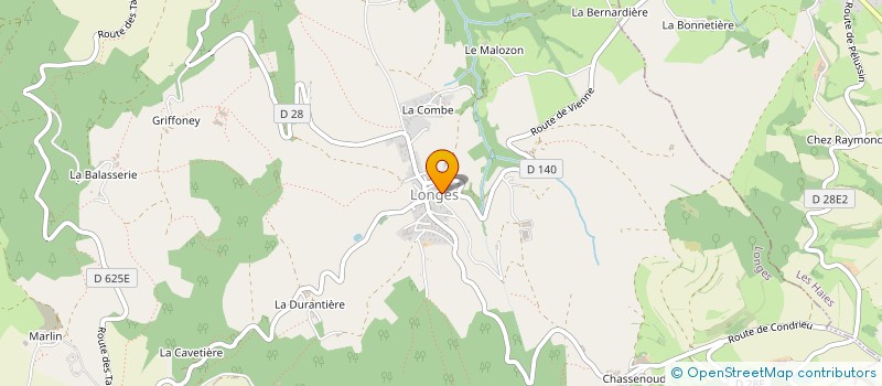 localisation de l'entreprise MONSIEUR FREDERIC MATHEVON  LONGES