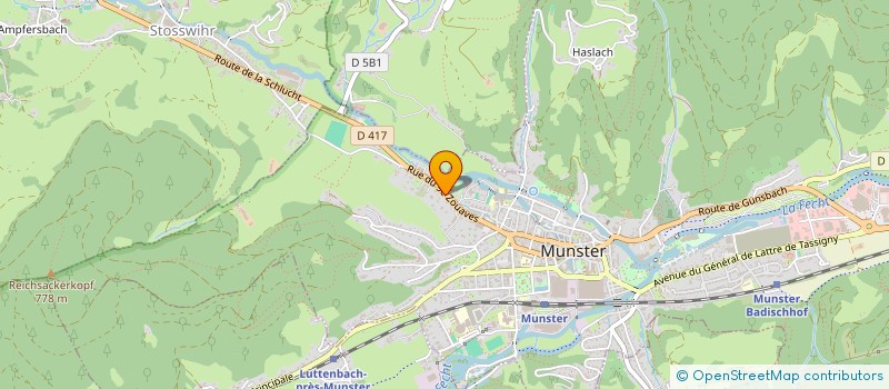 localisation de l'entreprise MONSIEUR FREDERIC MATHIAS  MUNSTER