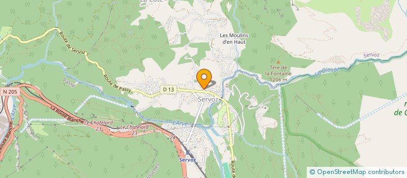 localisation de l'entreprise MONSIEUR FREDERIC MATHIEU  SERVOZ