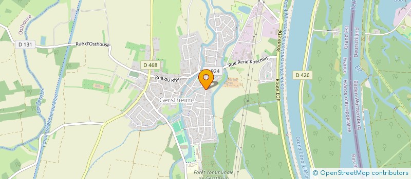 localisation de l'entreprise MONSIEUR FREDERIC MATHIS  GERSTHEIM