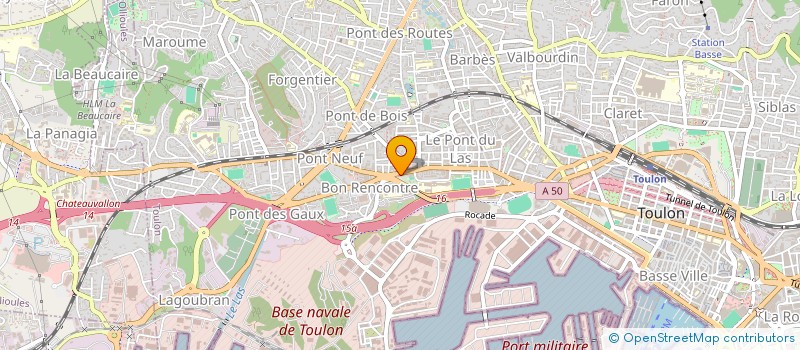 localisation de l'entreprise MONSIEUR FREDERIC MATTEI  TOULON