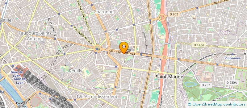 localisation de l'entreprise MONSIEUR FREDERIC MAUBLANC  PARIS