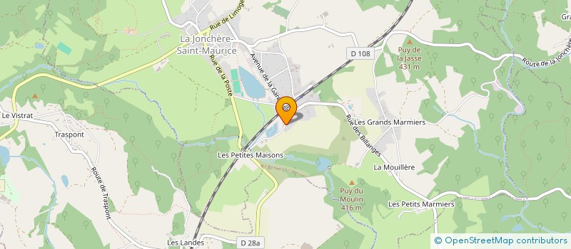 localisation de l'entreprise MONSIEUR FREDERIC MAUERHOFER FREDERIC à LA JONCHERE-SAINT-MAURICE