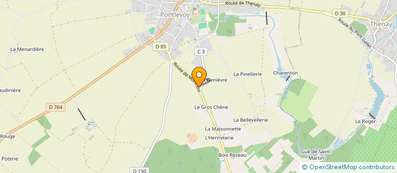 localisation de l'entreprise MONSIEUR FREDERIC MAUGE  PONTLEVOY