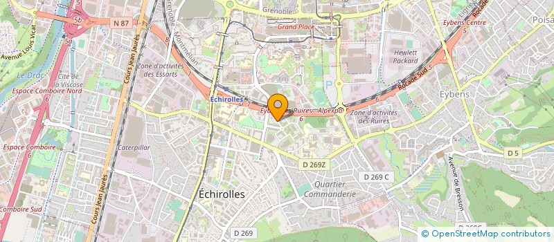 localisation de l'entreprise MONSIEUR FREDERIC MAURIS à ECHIROLLES