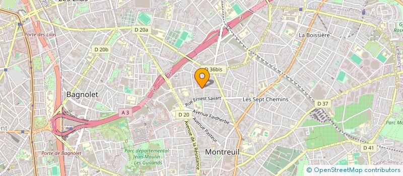 localisation de l'entreprise MONSIEUR FREDERIC MAUVE à MONTREUIL